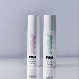 POM Saviour Oil and Soothing Spray bottles displayed together on a white background.