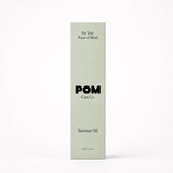 POM Saviour Oil box on white backgrouond